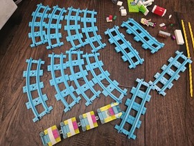 Lego Friends 12 Piece Amusement Park Roller Coaster Track blue And Other Pieces 
