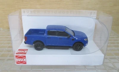 BUSCH 1:87: 52803 Ford Ranger, blau in OVP - Bild 1 von 2