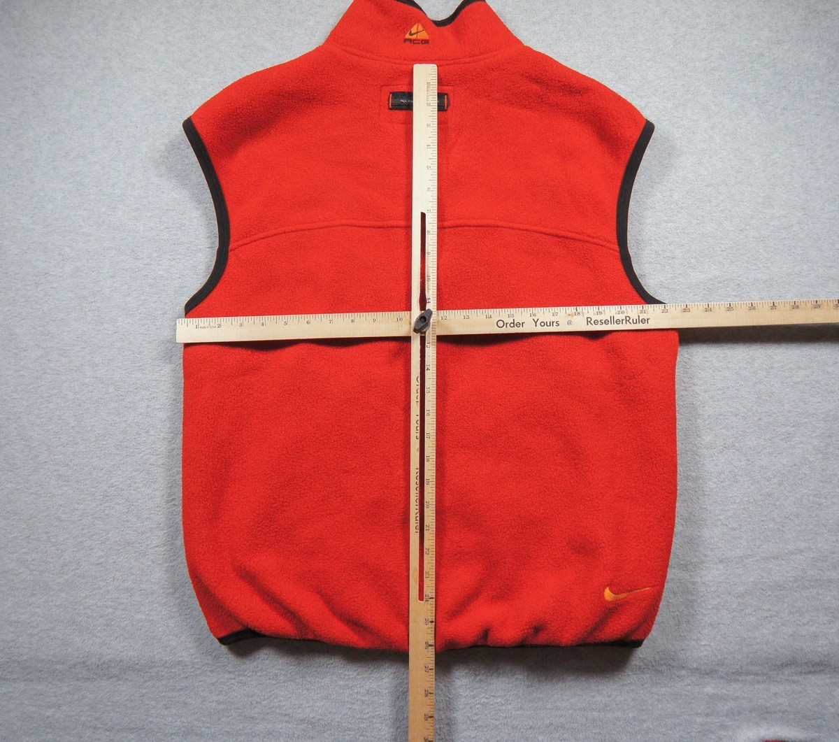 Vintage Nike ACG Jacket Mens Large Red Fleece Vest Winter XGames