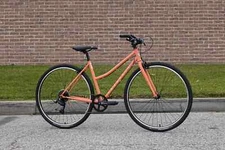 Fairdale Lookfar Step-Thru Complete Cruiser Bike - Matte Coral Red (S/M)