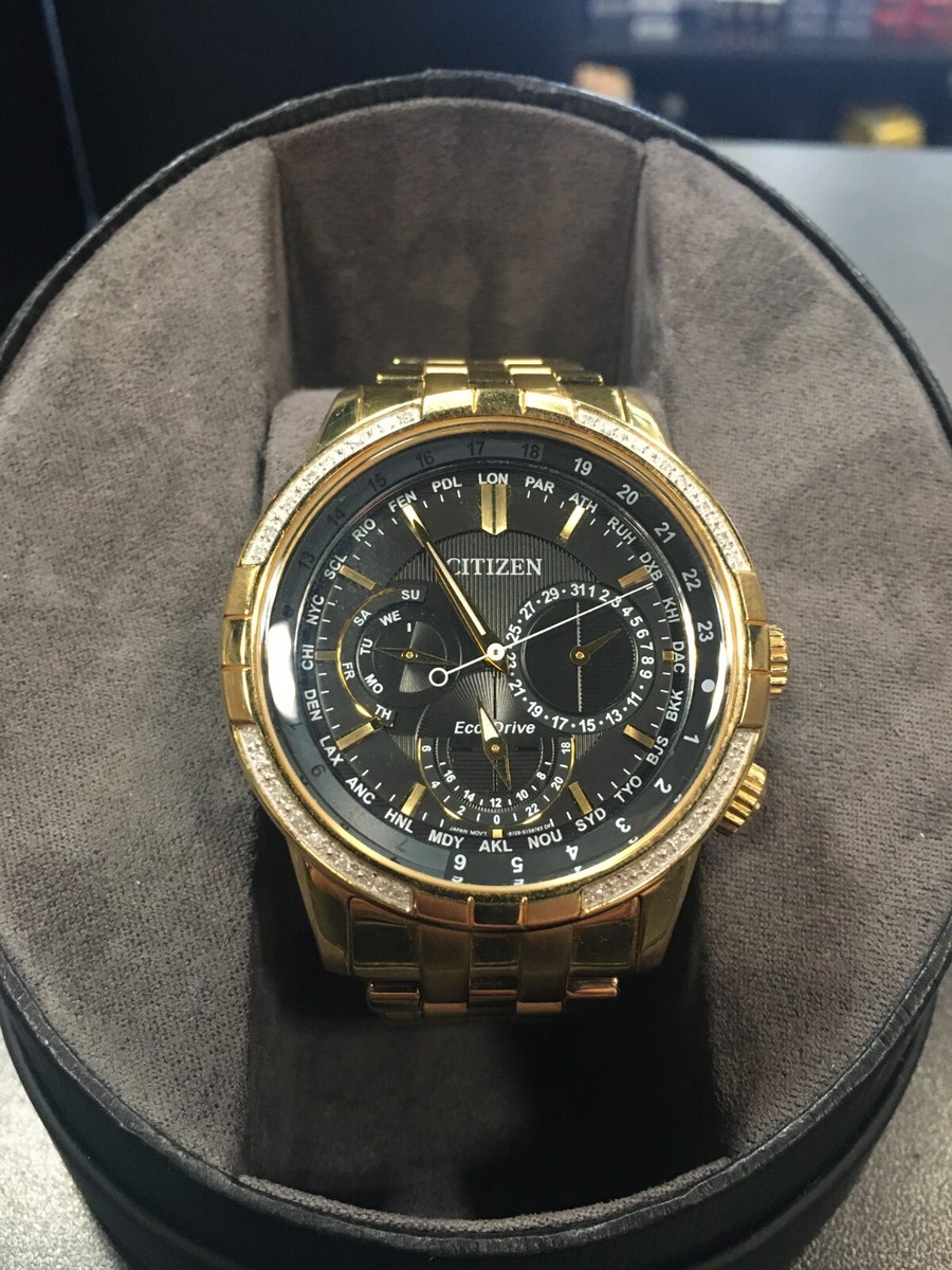 Citizen Eco-Drive World Time Diamond 8729-S115752 Watch | eBay
