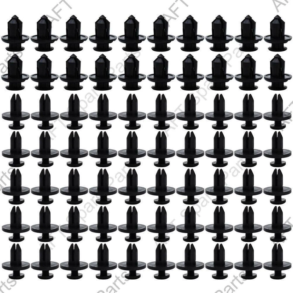 190Pcs авто крепеж пластиковый крепеж заклепки автомобиля нажимной штифт заклепки отделки зажимы набор США - Изображение 3 из 4