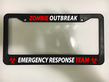 Zombie Outbreak Team Zombies Monster Funny Horror Dead License Plate Frame New
