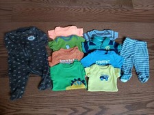 Lot Of Infant/Baby Clothes Boys 3 Months One Piece Body Suit, Pants, Sleeper