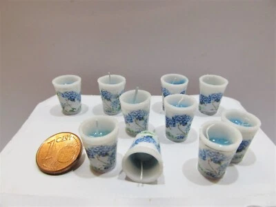 SMILETIGGERS MINIATUREN *~ * 2 Hortensien Duftkerzengläser , Handarbeit *~*