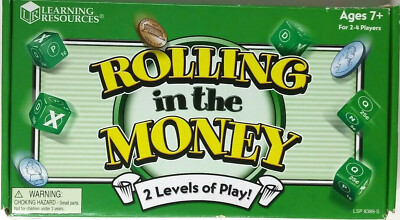 Learning Resources Rolling In The Money Game Educational New Missing 1 ''nickle''
