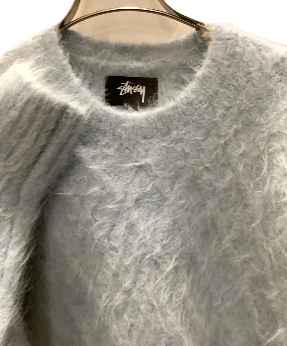 stussy Fuzzy Lattice Crew sweater stussy117198 Size: M Sky stussy Fuzzy Lattice Crew sweater stussy117198 Size: M Sky
