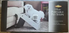 Folding 3 Steps Pet Stairs Ramp Foldable for Small Dog Cat High Bed Pet Ladder 4