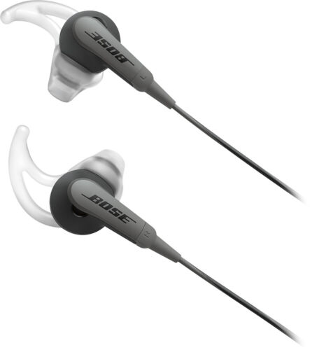 Bose SoundSport 3.5mm Wired Jack Earbud Headphones Charcoal-Black Earphones - Photo 1/9