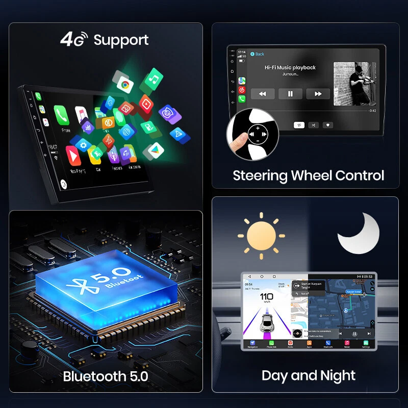 Rückfahrkamera Carplay Android Autoradio Für Honda Fit Jazz 2008-13 GPS Nav 128G - Bild 4 von 4