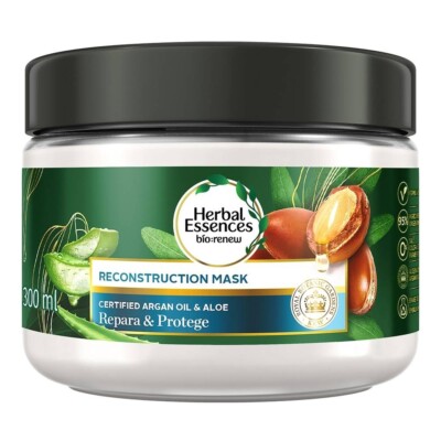 2 Herbal Essences Bio Renew Argan Oil & Aloe Reconstruction Mask 300ml Mexican