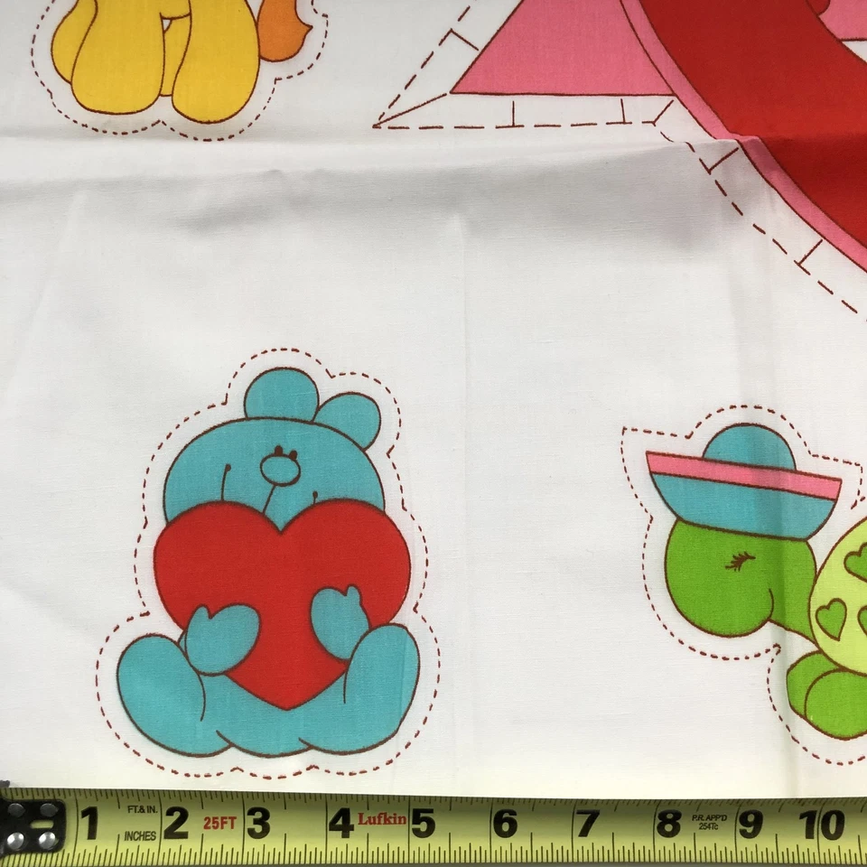 Vintage 1983 Fabric Panel Heart Cute Animals Crib Mobile American Greetings - Image 3 of 4