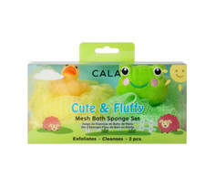 CALA Mesh Bath Sponge SET- DUCK/FROG