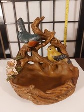 Tii Collections Resin Bird Feeder Decor Collectible. 7" high and 7" wide