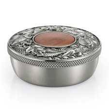 Royal Selangor Quality Mens Accessories Collection Pewter Woodland Shaving Bowl