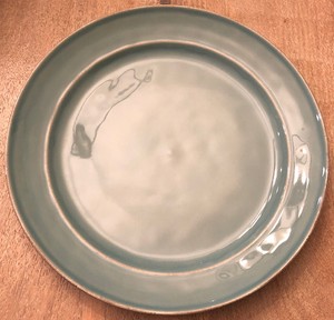Pottery Barn Cambria Turquoise Dinner Plates 11 75 Set Of 2 Ebay