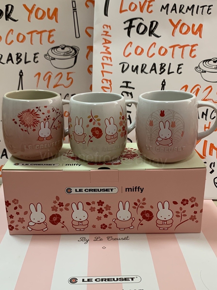 LE CREUSET x MIFFY COLLECTION MULTI COLOR CUP MUGS SET OF 3