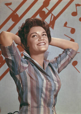 American pop singer Connie Francis circa 1960 Historic Old Photo 1