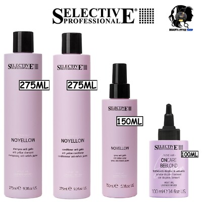 SELECTIVE PROFESSIONAL NOYELLOW SHAMPOO CONDITIONER MASK LAMINATED ANTI YELLOW BLONDS