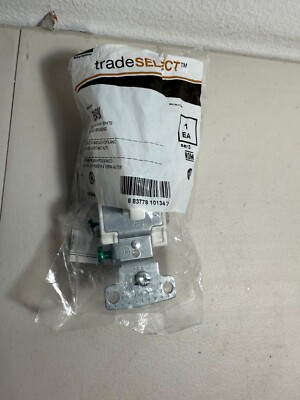 Trade Select RS415W Toggle Switch 4 Way White 15A 120V Self-Grounding