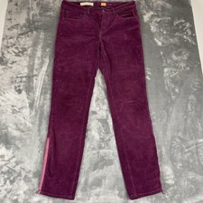 Pilcro And The Letterpress Corduroy Pants Women 30 Straight Maroon