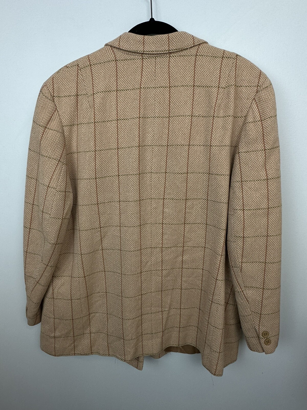 Pendleton Jacket Wool Beige Tan Cream Herringbone… - image 7