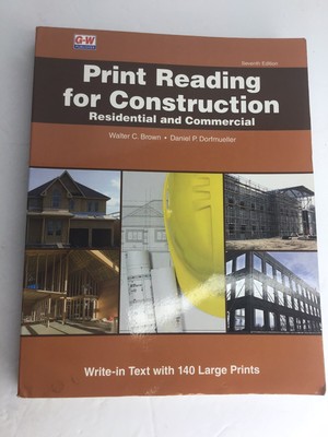 VG30 Print Reading for Construction: Residential and Commercial Book And Prints!