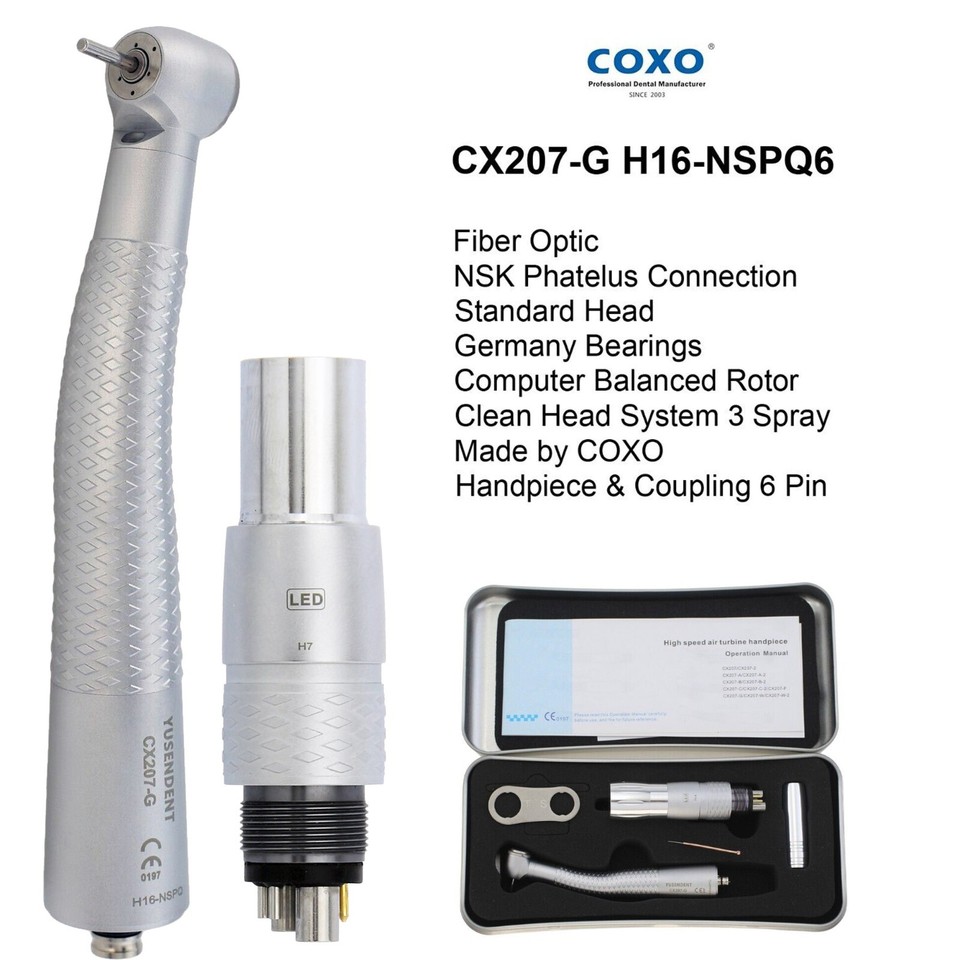 Contrangolo Dentale 1:1 1:5 Acqua LED Con Luce Rossa Adatto Per - Foto 2