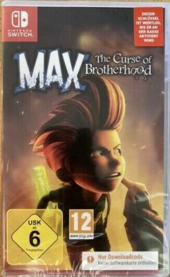 NEU Max The Curse of Brotherhood Nintendo Switch Spiel Game Code in der Hülle