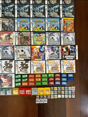 Authentic Pokemon Video Game Collection for GBA Nintendo DS/3DS