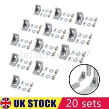 20X Right Angle Corner Bracket 2028 for 2020 Aluminium Extrusion Profile UK