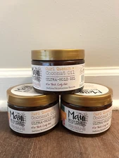 3 Maui Moisture Hair Styling Curl Quench + Coconut Oil Ultra-Hold Gel 12 Oz.