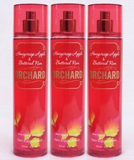 3 Bath  Body Works ORCHARD HONEYCRISP APPLE BUTTERED RUM Fragrance Mist Spray