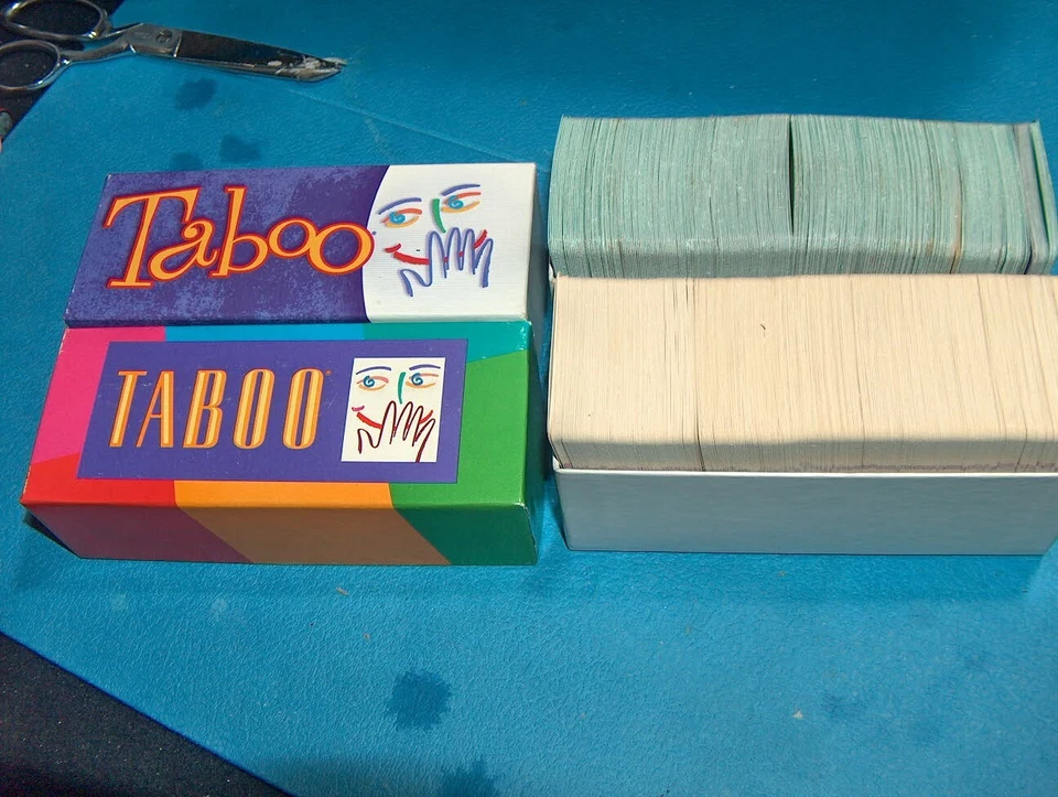 Replacement Full Set of Cards For 1989 & 2000 TABOO Game Pieces Parts - Image 2 of 2