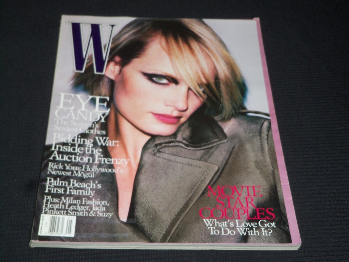 2001 MAY W MAGAZINE - KATE MOSS NICE FASHION FRONT COVER - O