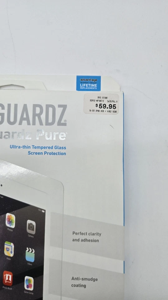 BodyGuardz - Pure Screen Protector for Apple iPad Air 2 - Transparent - Image 4 of 4