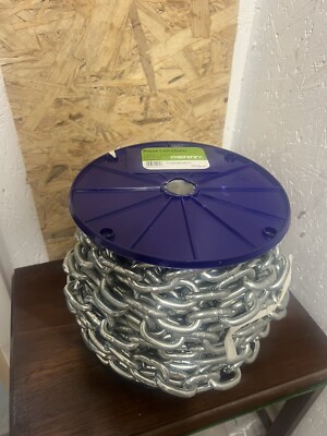 15m Perry 7 mm x 29 mm SCHWERLAST verzinkt verschweißt £60 + Mwat Kette Sicherheitsschloss