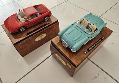 Zwei seltene Bburago-Modelle - Ferrari 348tb / Chevrolet Corvette