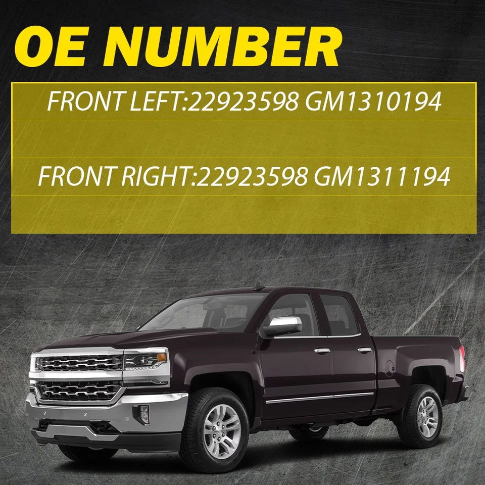 2x Manija de puerta exterior exterior izquierda+derecha delantera para GMC Sierra 1500 Limited 2022 Foto 3 de 4