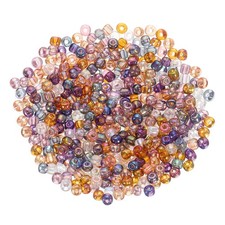 1600Pcs Glass Seed Beads, 4mm 6/0 Loose Mini Spacer Beads, Mixed Red