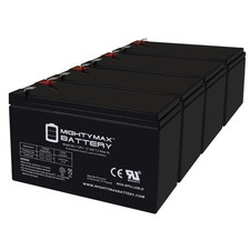 Mighty Max 12V 7Ah F2 Replacement Battery for APC Back-UPS 600 BN600 - 4 Pack