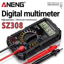 Digital Multimeter Lcd Voltmeter Ammeter Ohmmeter Volt Ac Dc Tester Leads Meter