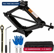 2 Ton Scissor Jack Kit Portable Car Lift Tire Change Wrench Tool For Suv Auto