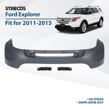 Front Upper Bumper Cover With Bracket Kit For 2011-2015 Ford Explorer Primed