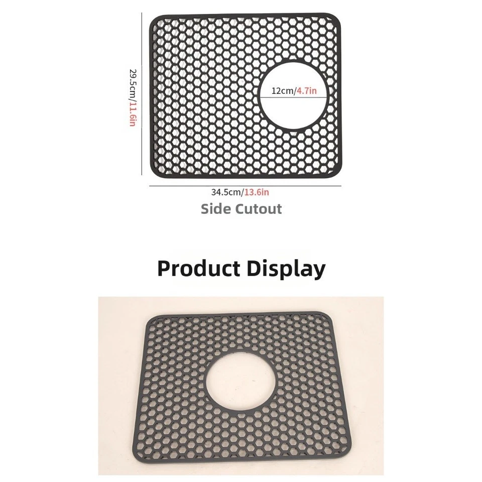 Anpassbare Zuschneidbare Silikon Spülmatte Spülmatte Spülbeckenschutz Matte - Bild 2 von 4