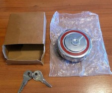 60 61 Impala BelAir Gas Fuel Cap Locking Chrome USA Made Chevy Box 2.75"