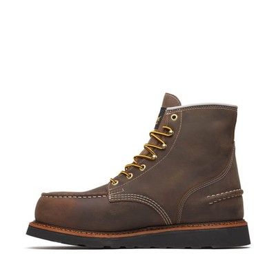 THOROGOOD 1957 SERIES WP 6″ CRAZY HORSE STEEL MOC TOE BLK WEDGE