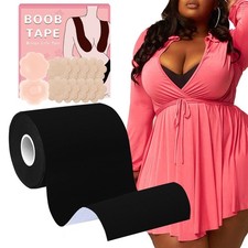 Boobs Tape, Breast Lift Tape for Large Breasts, Black Boobytape for Breast Li...