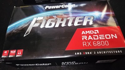 PowerColor Fighter RX 6800 16GB GDDR6 AMD Radeon RX 6800 Graphics Card w/Box