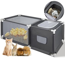 49.6"x19.7"x19.7" Brooder Box for Chicks with Dual Zipper Doors, Oxford Fabric 